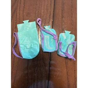 Vtg‎ 1978 Sun Lovin Malibu Barbie Beach Bags Purple&Blue Barbie Ken Skipper